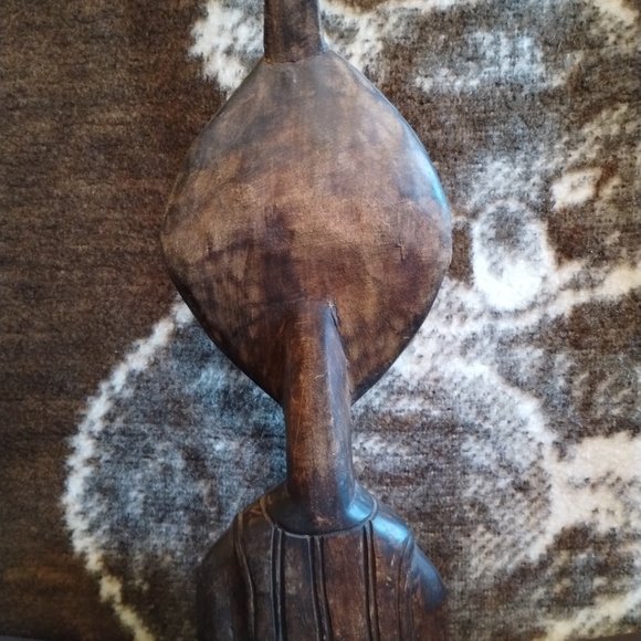 Handcrafted African Head Art Piece - Picture 6 of 7